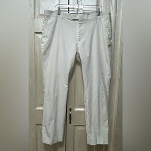 Tommy Hilfiger Men’s 40Wx30L White Cotton Straight Leg Chino Pants